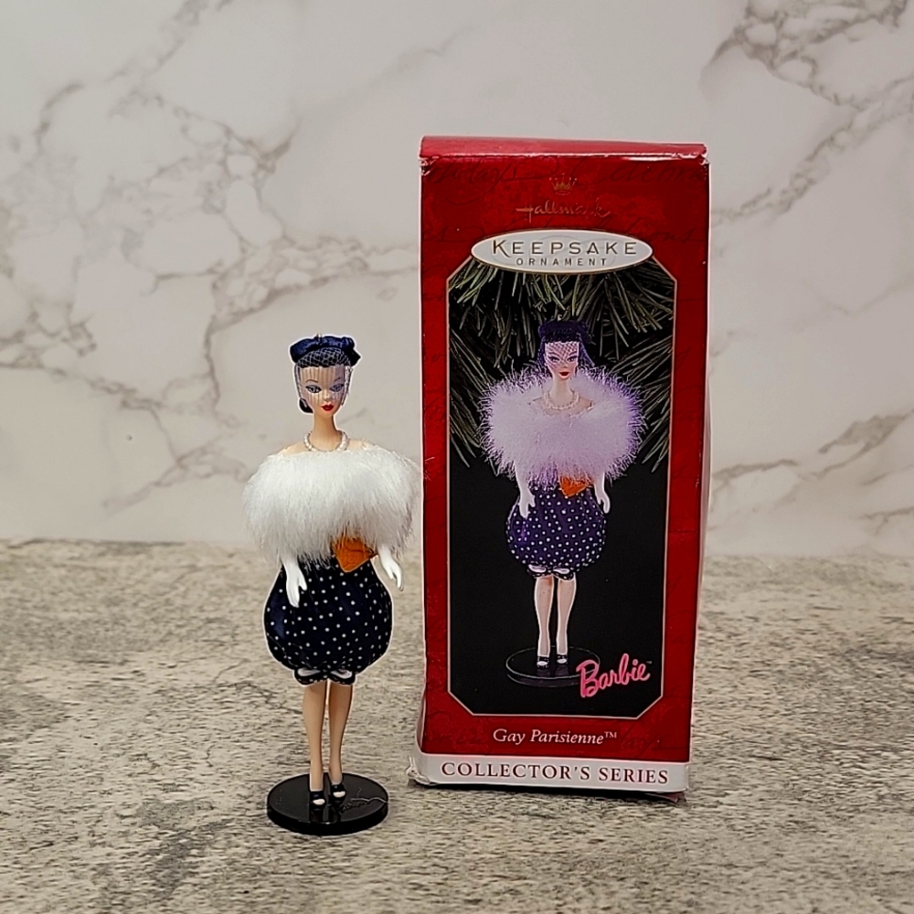Barbie Christmas Ornament:1999 Gay Parisienne Vintage Hallmark